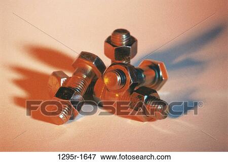 still life, monochromatic, bolts, nuts, Hardware still lifes View Large Photo Image Stock Photo - still life, monochromatic, bolts, nuts, Hardware still lifes. Fotosearch