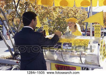 vendor, business, outdoors, lunch, selling, businessman View Large Photo Image Stock Photography - vendor, business, outdoors, lunch, selling, businessman. Fotosearch
