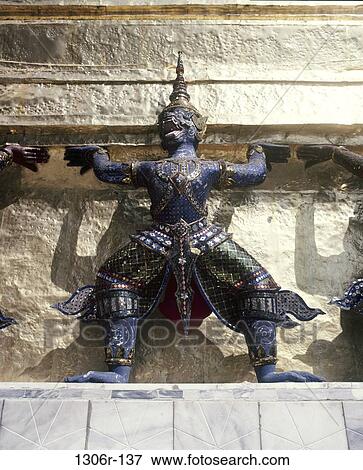 Stock Photo - Wat Phra Kaeo, Bangkok, Thailand. Fotosearch
