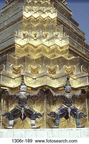 Wat Phra Kaeo, Bangkok, Thailand View Large Photo Image Stock Photo - Wat Phra Kaeo, Bangkok, Thailand. Fotosearch