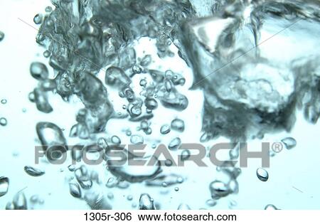 Stock Photograph - water, bubbles, nature, background, monochromatic, bubbling. Fotosearch