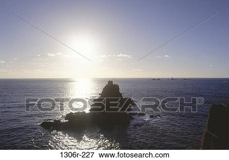 water, ocean, sunset, beach, nature, rocks View Large Photo Image Stock Photo - water, ocean, sunset, beach, nature, rocks. Fotosearch