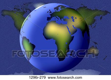 world, globe, global, Africa, continent, geography View Large Photo Image Stock Photo - world, globe, global, Africa, continent, geography. Fotosearch