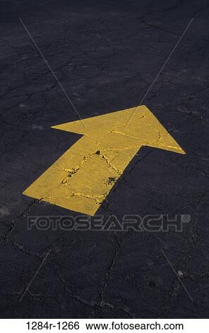 yellow, sign, asphalt, arrow, direction, direct View Large Photo Image Stock Photograph - yellow, sign, asphalt, arrow, direction, direct. Fotosearch