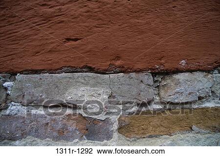 Stock Image - background, paint, detail, cement, texture, bricks. Fotosearch