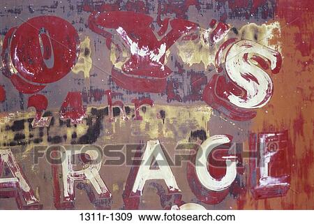 , business, advertisement, sign, garage, painted View Large Photo Image Stock Photo - , business, advertisement, sign, garage, painted. Fotosearch