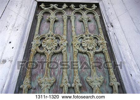 door, ornate, architecture, detail, weathered, ironwork View Large Photo Image Stock Image - door, ornate, architecture, detail, weathered, ironwork. Fotosearch