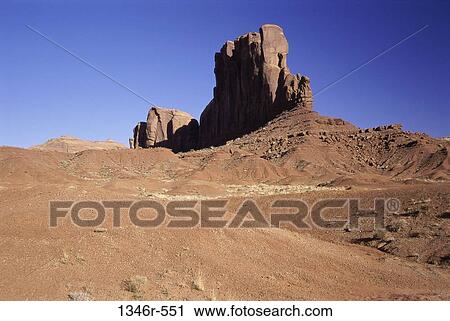 Stock Image - Elephant Butte, Monument Valley, Arizona, USA. Fotosearch