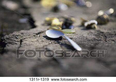 ground, spoon, silverware, still life, housewares, scattered View Large Photo Image Stock Photo - ground, spoon, silverware, still life, housewares, scattered. Fotosearch