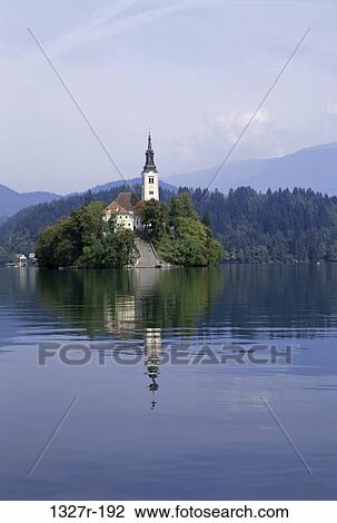 Lake Bled, Slovenia View Large Photo Image Stock Image - Lake Bled, Slovenia. Fotosearch