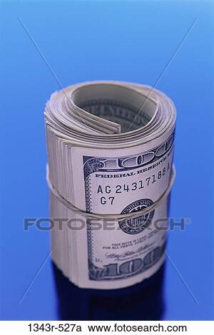 Stock Image - money, finance, still life, currency, financial, hundred. Fotosearch
