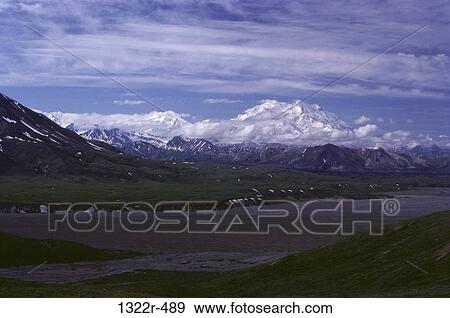 Stock Photo - Mount McKinley, Denali National Park, Alaska, USA. Fotosearch