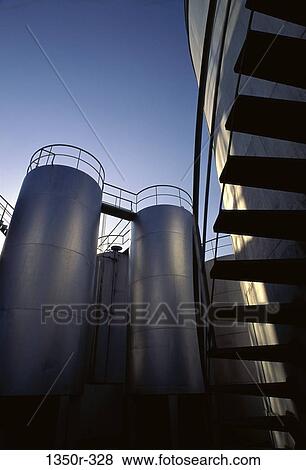 Stock Photo - Oil Storage Tanks. Fotosearch