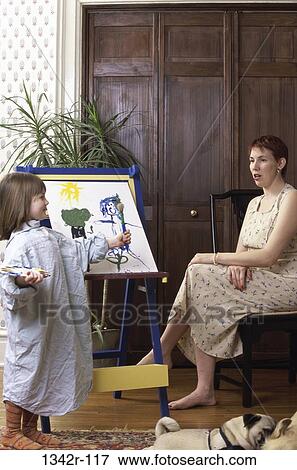 people, painting, mother, family, daughter, paint, portrait View Large Photo Image Stock Photo - people, painting, mother, family, daughter, paint, portrait. Fotosearch