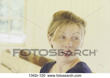 people, woman, blond, indoors, headshot, Caucasian View Large Photo Image Stock Image - people, woman, blond, indoors, headshot, Caucasian. Fotosearch
