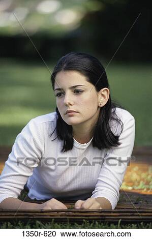people, woman, depression, outdoors, contemplation, serious, lonely View Large Photo Image Stock Image - people, woman, depression, outdoors, contemplation, serious, lonely. Fotosearch