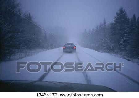 snow, road, car, winter, cold, weather View Large Photo Image Stock Image - snow, road, car, winter, cold, weather. Fotosearch