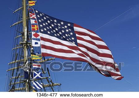 stripes, windy, patriotic, stars, flying, flags, American View Large Photo Image Stock Photo - stripes, windy, patriotic, stars, flying, flags, American. Fotosearch