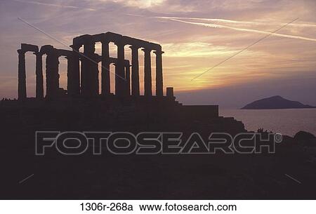 Temple of Poseidon, Cape Sounion, Greece View Large Photo Image Stock Image - Temple of Poseidon, Cape Sounion, Greece. Fotosearch