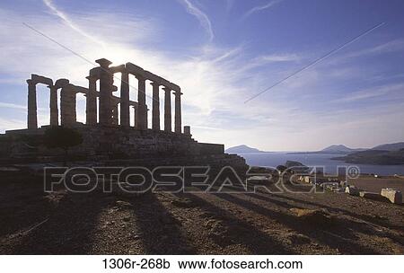 Temple of Poseidon, Cape Sounion, Greece View Large Photo Image Stock Image - Temple of Poseidon, Cape Sounion, Greece. Fotosearch