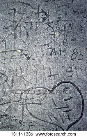Stock Photography - urban, writing, background, still life, graffiti, straightforward. Fotosearch