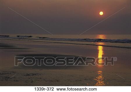 water, ocean, sun, sunlight, sunset, beach View Large Photo Image Stock Image - water, ocean, sun, sunlight, sunset, beach. Fotosearch