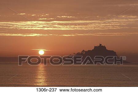 water, sun, sunset, beach, silhouette, island View Large Photo Image Stock Photo - water, sun, sunset, beach, silhouette, island. Fotosearch