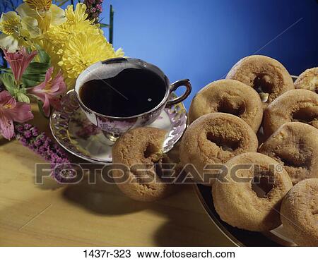 coffee, coffee cup, flowers, bouquet, snack, food View Large Photo Image Stock Image - coffee, coffee cup, flowers, bouquet, snack, food. Fotosearch