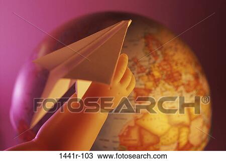 doll, paper, arm, globe, world, airplane View Large Photo Image Stock Image - doll, paper, arm, globe, world, airplane. Fotosearch