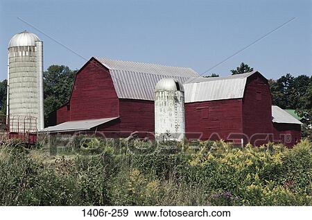 farm, barn, farming, building, rural, silos View Large Photo Image Stock Photo - farm, barn, farming, building, rural, silos. Fotosearch