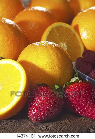 fruit, food, still life, strawberries, raspberries, oranges View Large Photo Image Stock Image - fruit, food, still life, strawberries, raspberries, oranges. Fotosearch