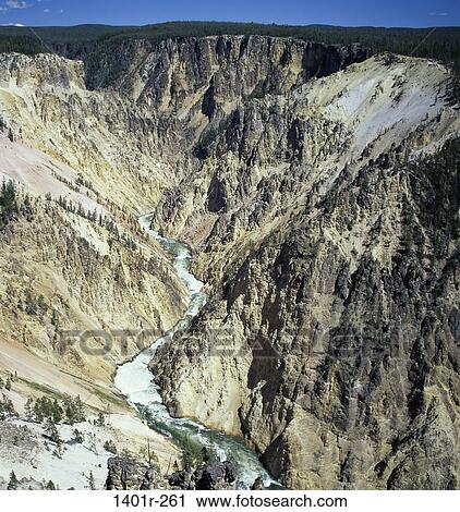 Grand Canyon of the Yellowstone River, Yellowstone National Park, Wyoming, USA View Large Photo Image Stock Image - Grand Canyon of the Yellowstone River, Yellowstone National Park, Wyoming, USA. Fotosearch