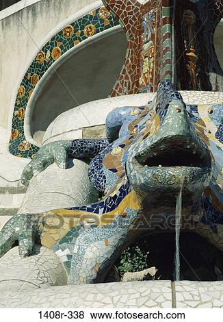 Stock Photo - Guell Park, Barcelona, Spain. Fotosearch
