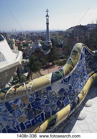 Guell Park, Barcelona, Spain View Large Photo Image Stock Photograph - Guell Park, Barcelona, Spain. Fotosearch