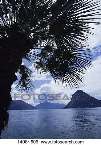 Stock Photograph - Lake Lugano, Switzerland. Fotosearch