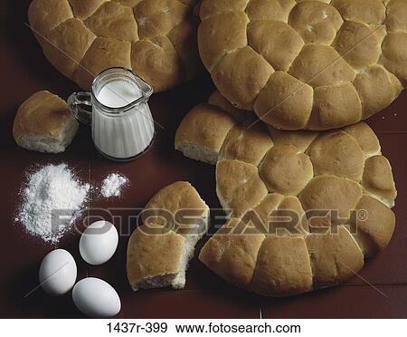 milk, bread, pieces, food, still life, eggs View Large Photo Image Stock Photo - milk, bread, pieces, food, still life, eggs. Fotosearch