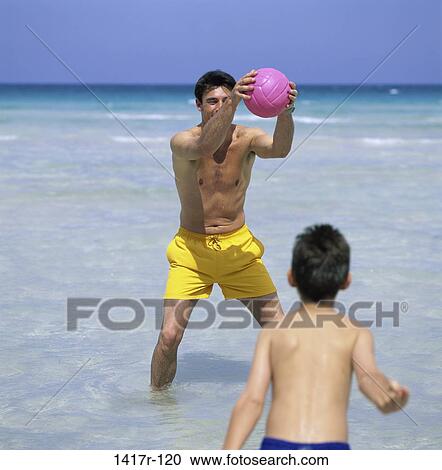 people, Hispanic, ball, beach, family, father View Large Photo Image Stock Image - people, Hispanic, ball, beach, family, father. Fotosearch