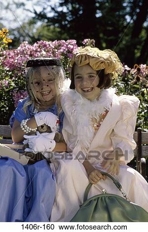 people, outdoors, costumes, children, girls, pretending View Large Photo Image Stock Image - people, outdoors, costumes, children, girls, pretending. Fotosearch