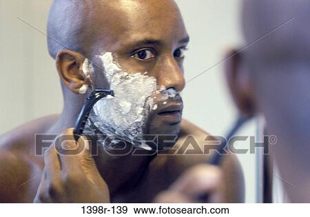 people, reflection, mirror, shaving View Large Photo Image Stock Photo - people, reflection, mirror, shaving. Fotosearch