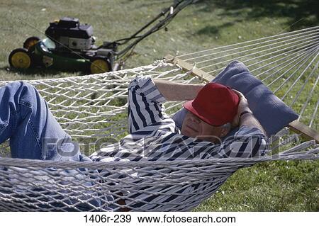 people, sleeping, hammock, outdoors, Middle-aged View Large Photo Image Stock Photo - people, sleeping, hammock, outdoors, Middle-aged. Fotosearch