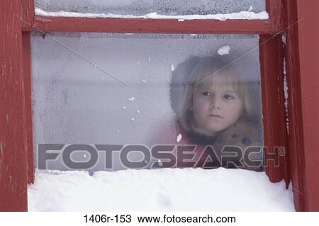 people, snow, depression, window, winter, stuffed animal View Large Photo Image Stock Image - people, snow, depression, window, winter, stuffed animal. Fotosearch