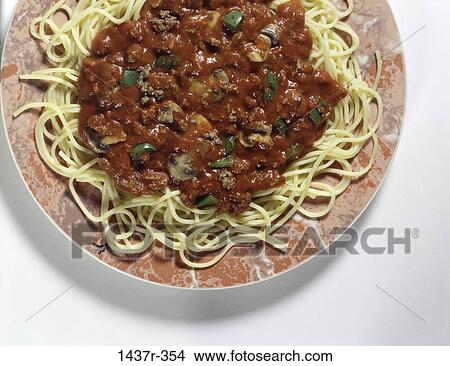 plate, pasta, dish, food, sauce, still life View Large Photo Image Picture - plate, pasta, dish, food, sauce, still life. Fotosearch