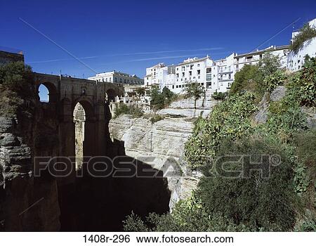Puente Nuevo, Ronda, Spain View Large Photo Image Stock Photograph - Puente Nuevo, Ronda, Spain. Fotosearch