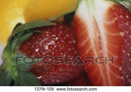 Stock Photography - red, fruit, food, still life, close-up, strawberries. Fotosearch