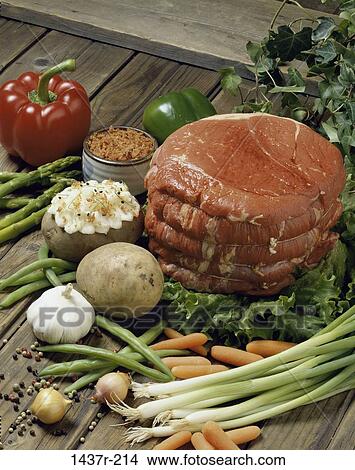 roast, ingredient, vegetables, food, still life, meat View Large Photo Image Picture - roast, ingredient, vegetables, food, still life, meat. Fotosearch