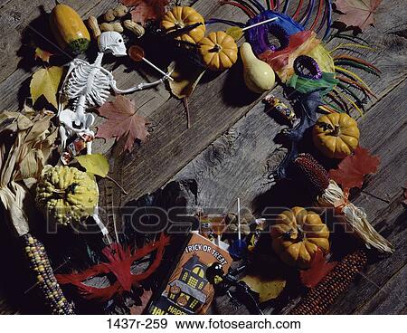 skeleton, masks, Halloween, wreath, circle, decoration View Large Photo Image Stock Photo - skeleton, masks, Halloween, wreath, circle, decoration. Fotosearch