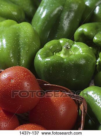 Tomatoes & Bell Peppers View Large Photo Image Stock Photo - Tomatoes & Bell Peppers. Fotosearch