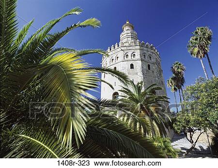 Torre del Oro, Seville, Spain View Large Photo Image Stock Image - Torre del Oro, Seville, Spain. Fotosearch
