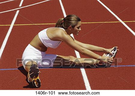 woman, track, stretching, health, sports, exercise View Large Photo Image Stock Image - woman, track, stretching, health, sports, exercise. Fotosearch