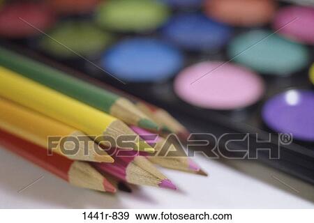 Stock Photo - , art, arts, still life, paint, hobby. Fotosearch